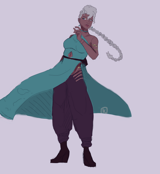 Sketch Half Body (Two characters)